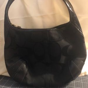 Black Coach Signature Ergo Hobo